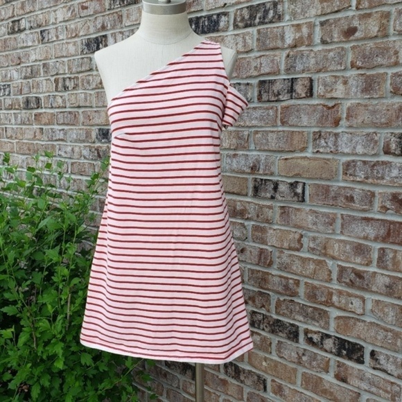 Anthro Maeve Marketa One Cold Shoulder Dress S - Picture 2 of 8